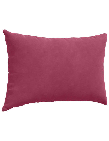 Cuscini da Divano 2 pcs Rosso Vino 60 x 40 cm Tessuto in Cords