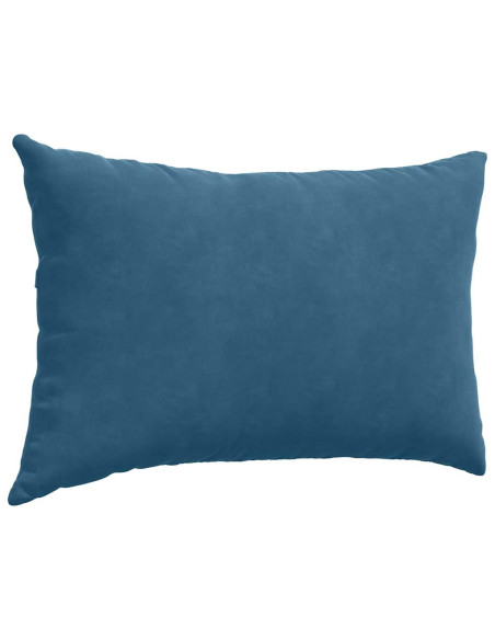 Cuscini da Divano 2 pcs Blu 60 x 40 cm Tessuto in Cords