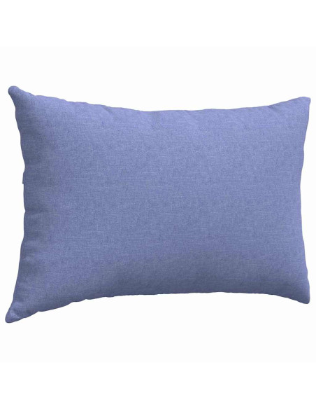 Cuscini da Divano 2 pcs Blu 60 x 40 cm Tessuto