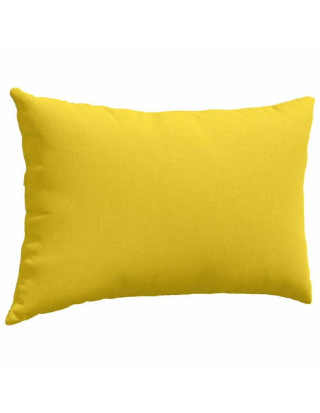 Cuscini da Divano 2 pcs Giallo Chiaro 60 x 40 cm Tessuto