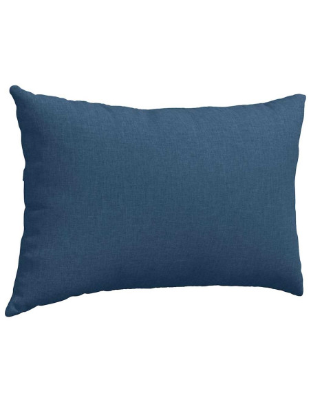 Cuscini da Divano 2 pcs Blu 60 x 40 cm Tessuto
