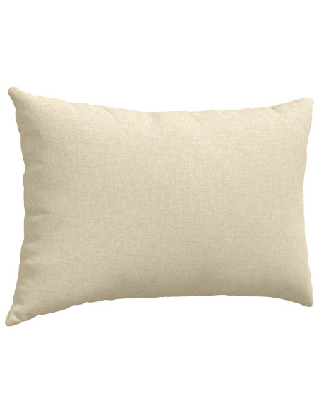 Cuscini da Divano 2 pcs Crema 60 x 40 cm Tessuto