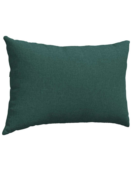 Cuscini da Divano 2 pcs Verde Scuro 60 x 40 cm Tessuto