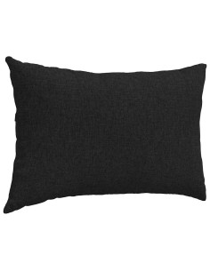 Cuscini da Divano 2 pcs Nero 60 x 40 cm Tessuto