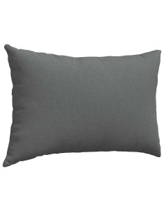 Cuscini da Divano 2 pcs Grigio scuro 60 x 40 cm Tessuto