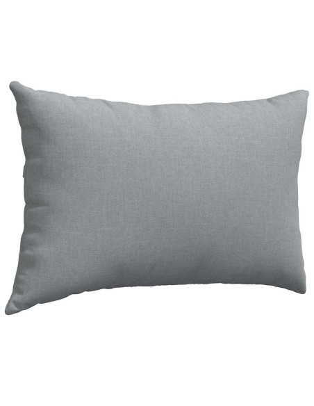 Cuscini da Divano 2 pcs Grigio chiaro 60 x 40 cm Tessuto