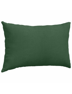 Cuscini da Divano 2 pcs Verde Scuro 50 x 30 cm Tessuto in Cords