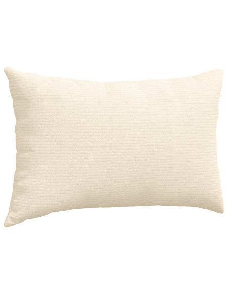 Cuscini da Divano 2 pcs Crema 50 x 30 cm Tessuto in Cords