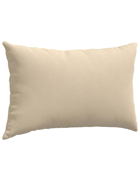 Cuscini da Divano 2 pcs Crema 50 x 30 cm Tessuto