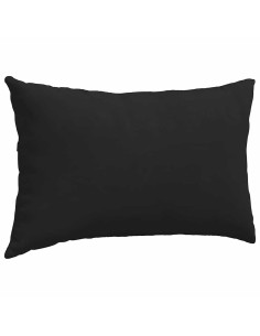 Cuscini da Divano 2 pcs Nero 50 x 30 cm Tessuto