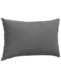 Cuscini da Divano 2 pcs Grigio scuro 50 x 30 cm Tessuto