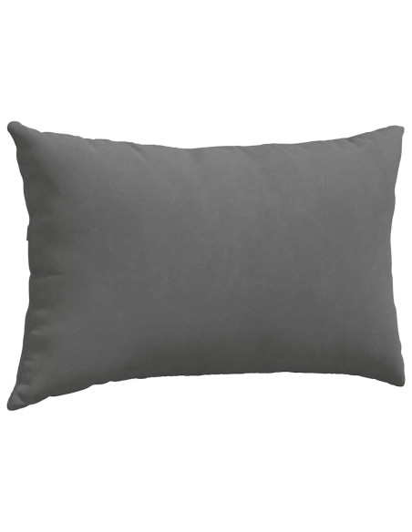 Cuscini da Divano 2 pcs Grigio scuro 50 x 30 cm Tessuto