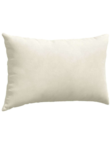 Cuscini da Divano 2 pcs Crema 50 x 30 cm Tessuto in Cords