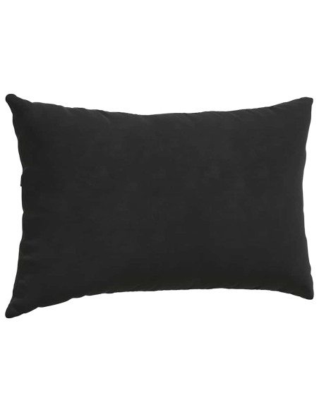 Cuscini da Divano 2 pcs Nero 50 x 30 cm Tessuto in Cords