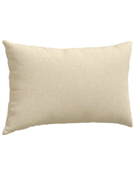Cuscini da Divano 2 pcs Crema 50 x 30 cm Tessuto