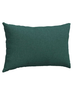 Cuscini da Divano 2 pcs Verde Scuro 50 x 30 cm Tessuto