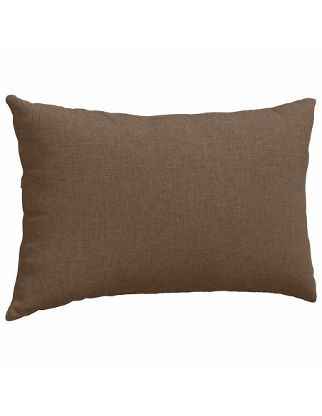 Cuscini da Divano 2 pcs Marrone 50 x 30 cm Tessuto