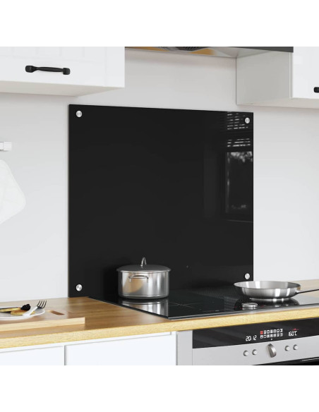 Rivestimento da Cucina Nero 70 x 60 x 0.8 cm vetro temperato