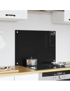 Rivestimento da Cucina Nero 70 x 50 x 0.8 cm vetro temperato
