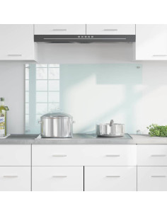 Rivestimento da Cucina Bianco 100 x 60 x 0.8 cm vetro temperato