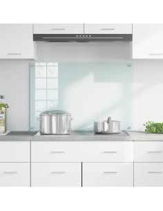 Rivestimento da Cucina Bianco 90 x 60 x 0.8 cm vetro temperato