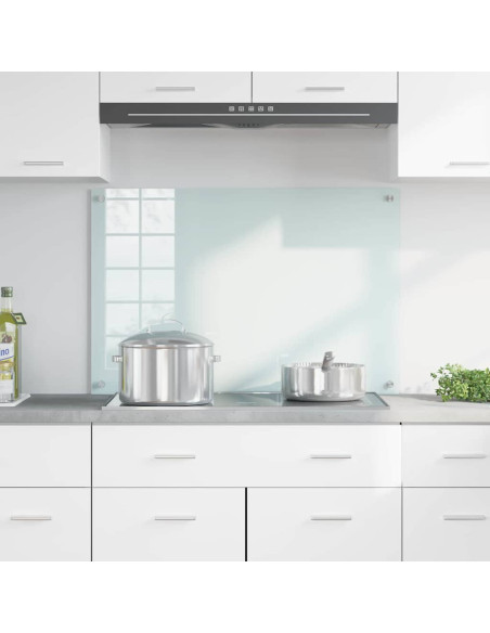 Rivestimento da Cucina Bianco 90 x 60 x 0.8 cm vetro temperato