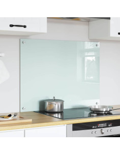 Rivestimento da Cucina Bianco 80 x 60 x 0.8 cm vetro temperato