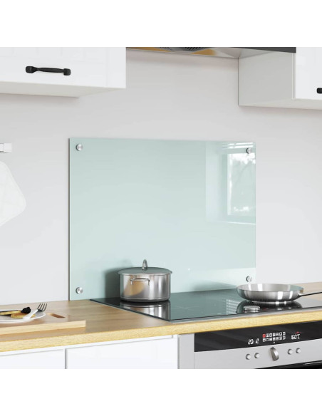 Rivestimento da Cucina Bianco 70 x 50 x 0.8 cm vetro temperato