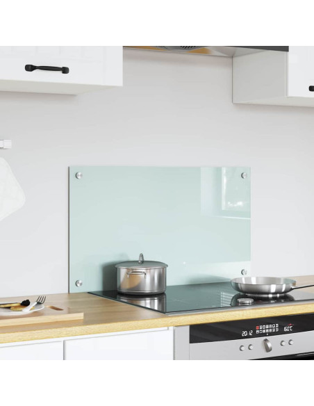 Rivestimento da Cucina Bianco 70 x 40 x 0.8 cm vetro temperato