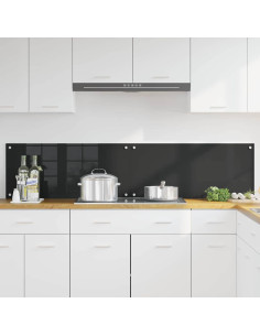 Rivestimento da Cucina Nero 90 x 40 cm vetro temperato