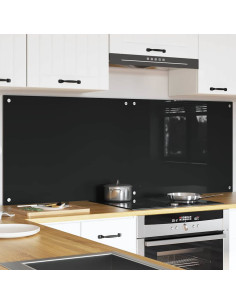 Rivestimento da Cucina Nero 80 x 60 cm vetro temperato