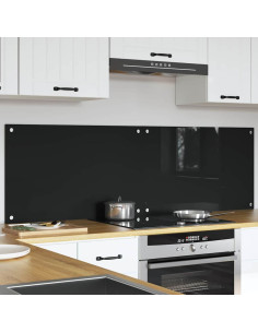 Rivestimento da Cucina Nero 80 x 50 cm vetro temperato