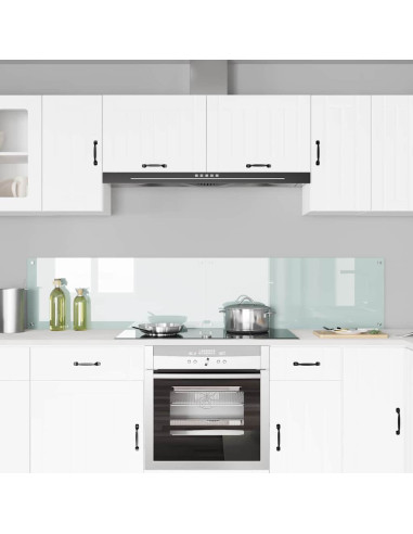 Schienale da cucina 2 pcs Bianco 100 x 40 cm vetro temperato