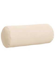 Cuscini a rullo 2 pcs Beige Ø 15 x 40 cm Tessuto in Microfibra