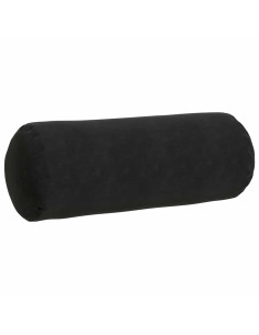 Cuscini a rullo 2 pcs Nero Ø 25 x 70 cm Tessuto in Cords
