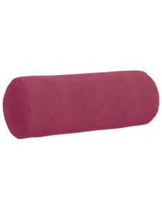 Cuscini a rullo 2 pcs Rosso Vino Ø 25 x 70 cm Tessuto in Cords