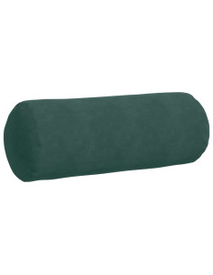 Cuscini a rullo 2 pcs Verde Scuro Ø 25 x 70 cm Tessuto in Cords