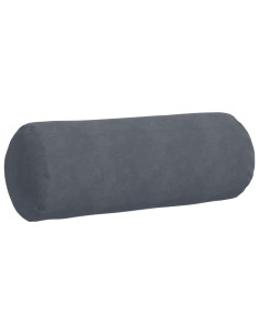 Cuscini a rullo 2 pcs Grigio scuro Ø 25 x 70 cm