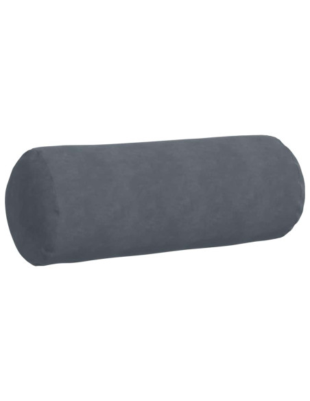 Cuscini a rullo 2 pcs Grigio scuro Ø 25 x 70 cm