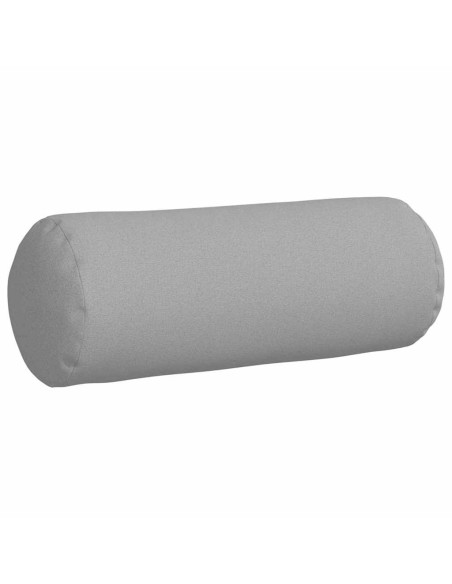 Cuscini a rullo 2 pcs Grigio Nuvola Ø 25 x 70 cm Tessuto
