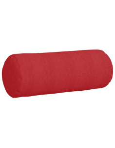 Cuscini a rullo 2 pcs Rosso Ø 25 x 70 cm Tessuto