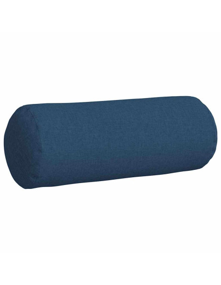 Cuscini a rullo 2 pcs Blu Ø 25 x 70 cm Tessuto
