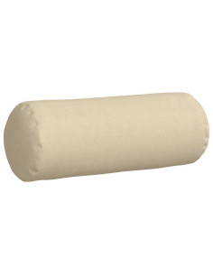 Cuscini a rullo 2 pcs Crema Ø 25 x 70 cm Tessuto