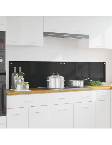Rivestimento da Cucina Nero 90 x 40 cm vetro temperato