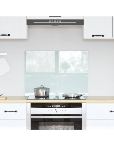 Rivestimento da Cucina Bianco 70 x 50 x 0.8 cm vetro temperato