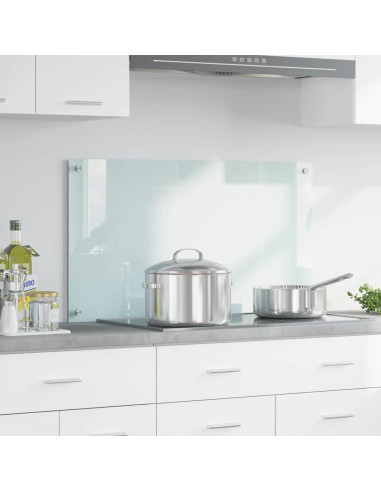 Rivestimento da Cucina Bianco 90 x 50 x 0.8 cm vetro temperato