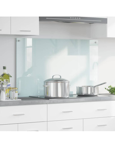 Rivestimento da Cucina Bianco 100 x 60 x 0.8 cm vetro temperato