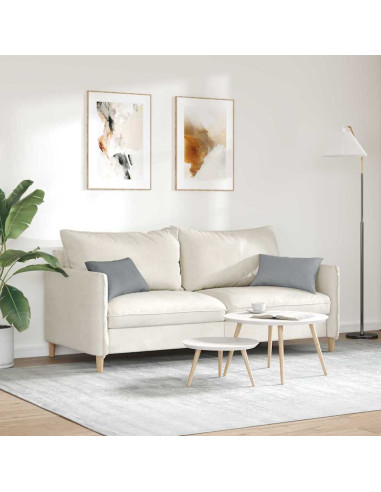 Cuscini da Divano 2 pcs Grigio chiaro 50 x 30 cm Tessuto