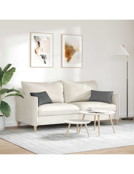 Cuscini da Divano 2 pcs Grigio scuro 50 x 30 cm Tessuto