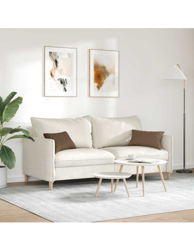 Cuscini da Divano 2 pcs Marrone 50 x 30 cm Tessuto